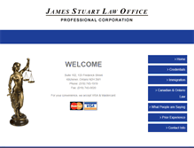 Tablet Screenshot of jamesstuart-lawoffice.com